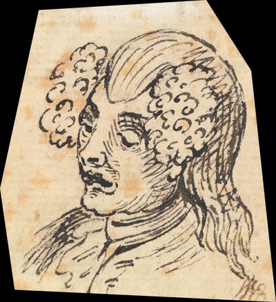 Grotesque Male Head by William Hogarth